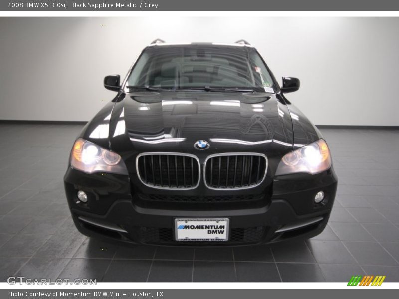 Black Sapphire Metallic / Grey 2008 BMW X5 3.0si