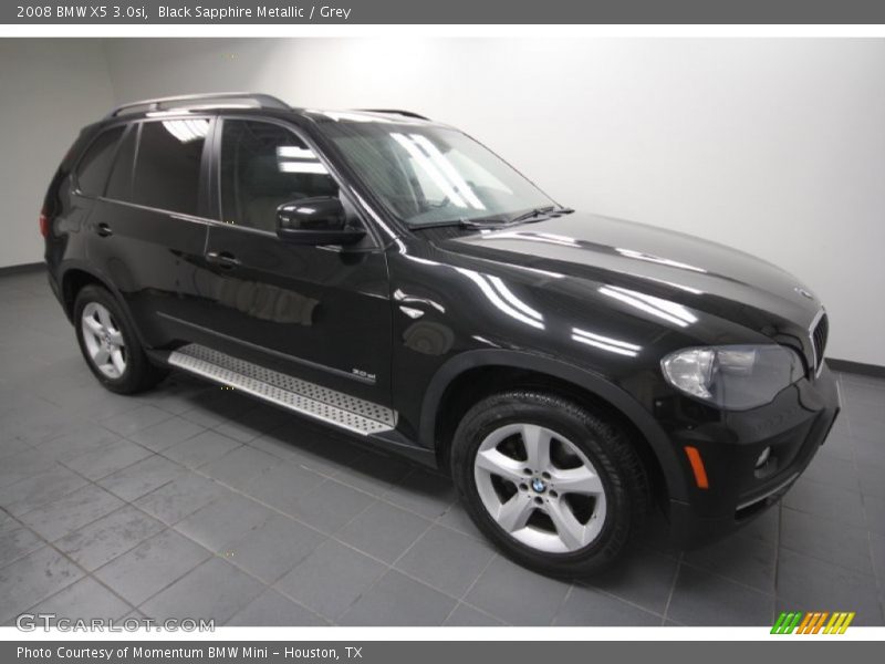 Black Sapphire Metallic / Grey 2008 BMW X5 3.0si