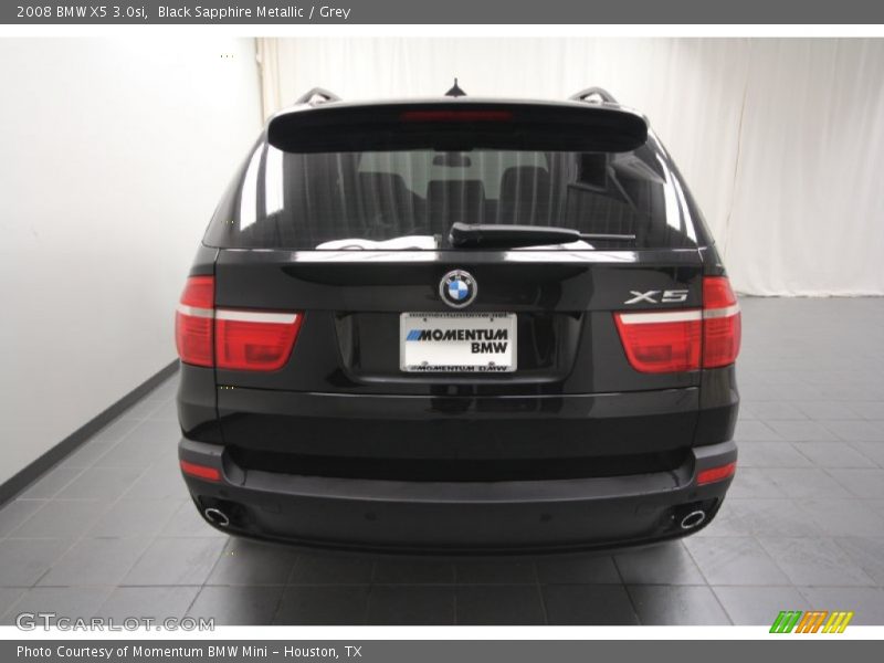 Black Sapphire Metallic / Grey 2008 BMW X5 3.0si