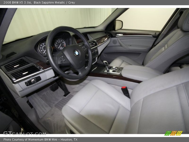 Black Sapphire Metallic / Grey 2008 BMW X5 3.0si