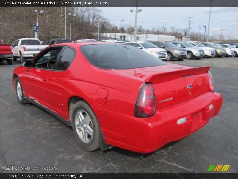 Victory Red / Medium Gray 2004 Chevrolet Monte Carlo LS