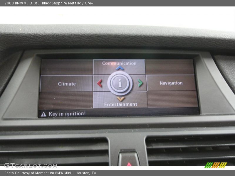 Black Sapphire Metallic / Grey 2008 BMW X5 3.0si