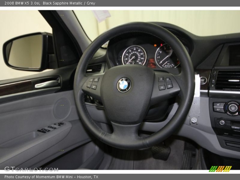 Black Sapphire Metallic / Grey 2008 BMW X5 3.0si