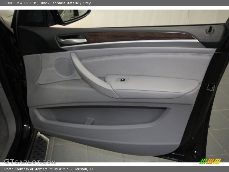 Black Sapphire Metallic / Grey 2008 BMW X5 3.0si