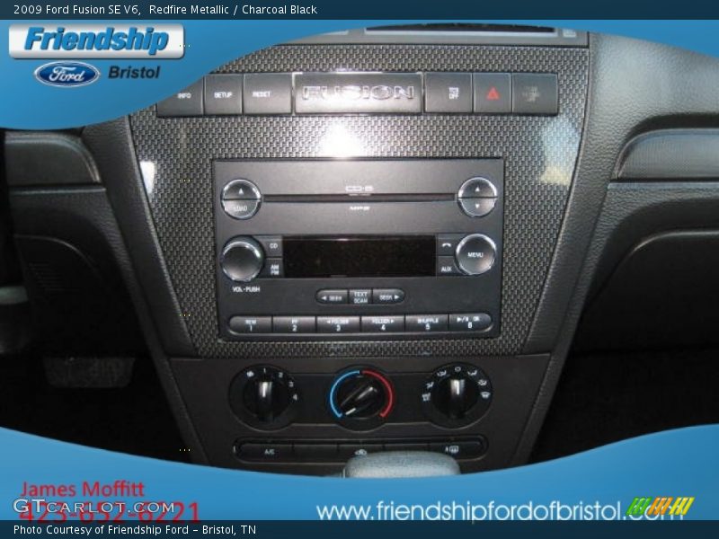 Redfire Metallic / Charcoal Black 2009 Ford Fusion SE V6