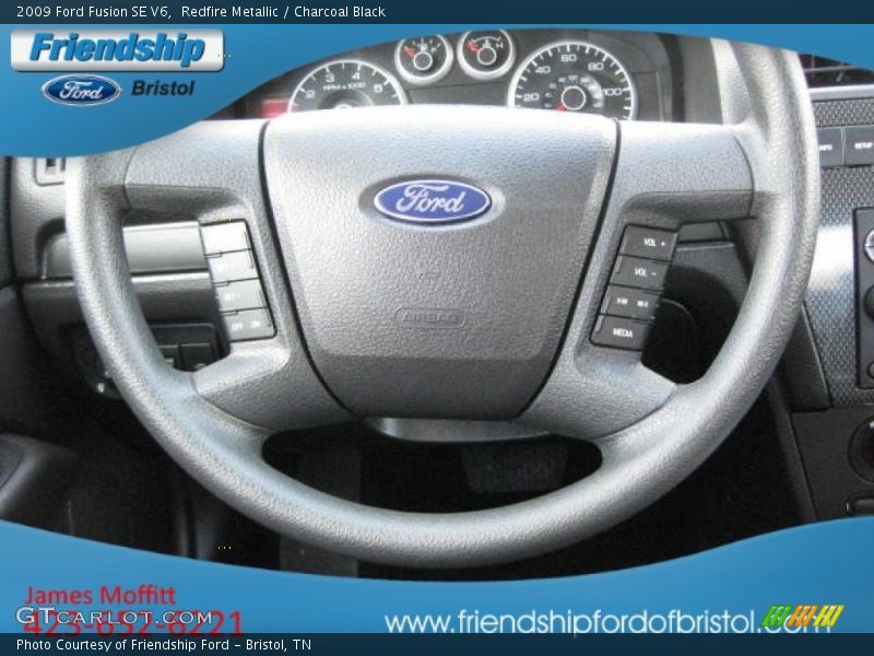 Redfire Metallic / Charcoal Black 2009 Ford Fusion SE V6