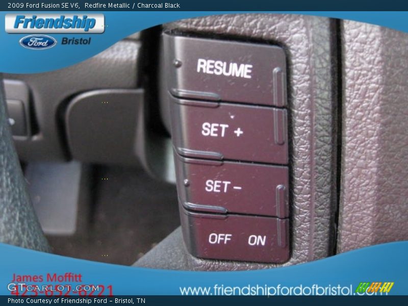 Redfire Metallic / Charcoal Black 2009 Ford Fusion SE V6