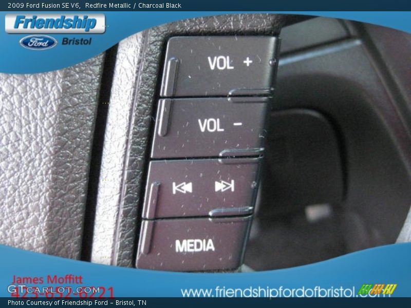 Redfire Metallic / Charcoal Black 2009 Ford Fusion SE V6