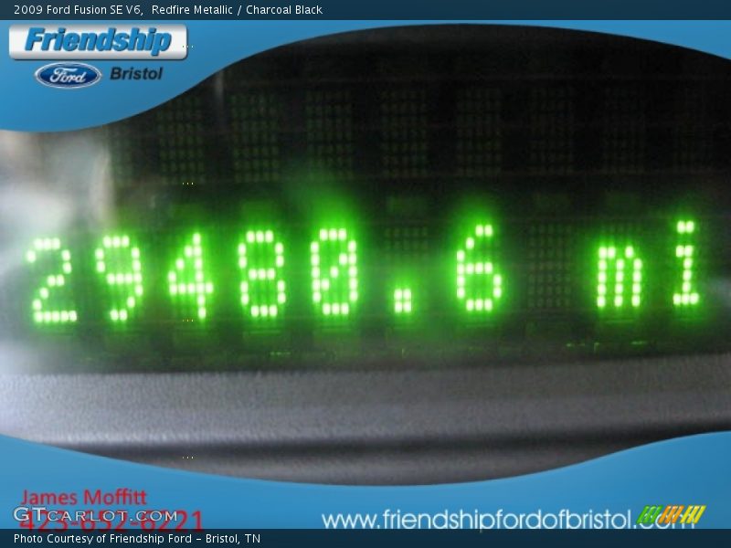 Redfire Metallic / Charcoal Black 2009 Ford Fusion SE V6