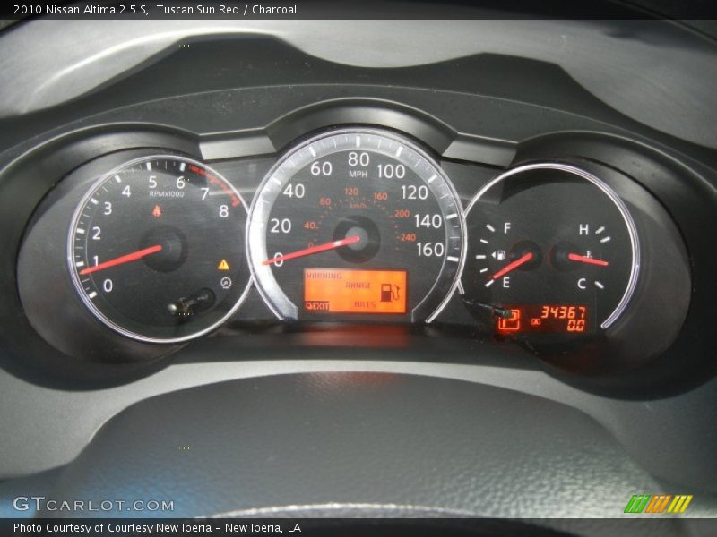 Tuscan Sun Red / Charcoal 2010 Nissan Altima 2.5 S
