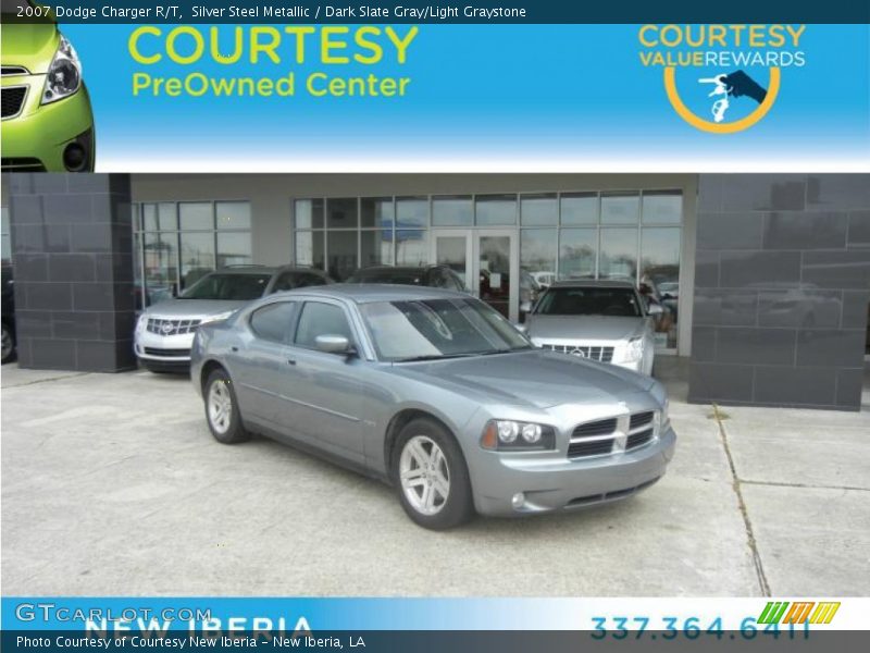 Silver Steel Metallic / Dark Slate Gray/Light Graystone 2007 Dodge Charger R/T