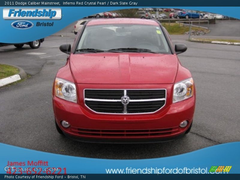 Inferno Red Crystal Pearl / Dark Slate Gray 2011 Dodge Caliber Mainstreet