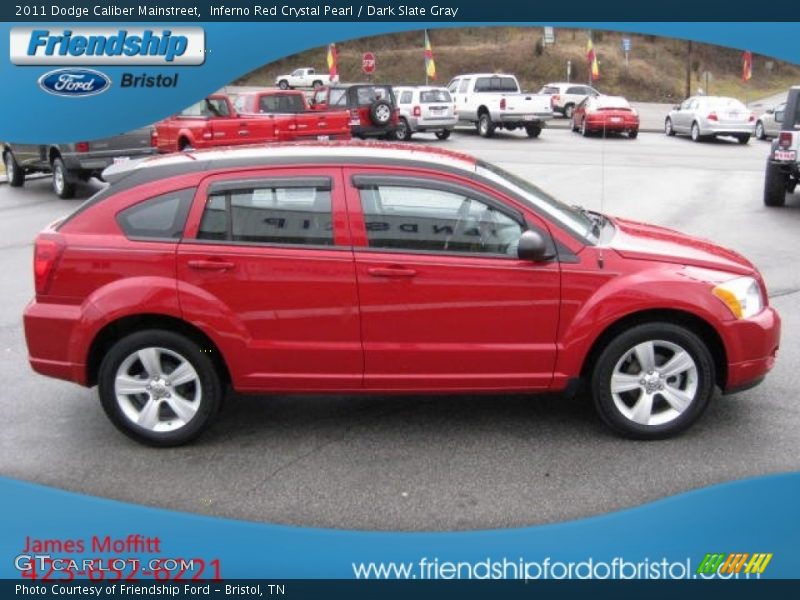 Inferno Red Crystal Pearl / Dark Slate Gray 2011 Dodge Caliber Mainstreet