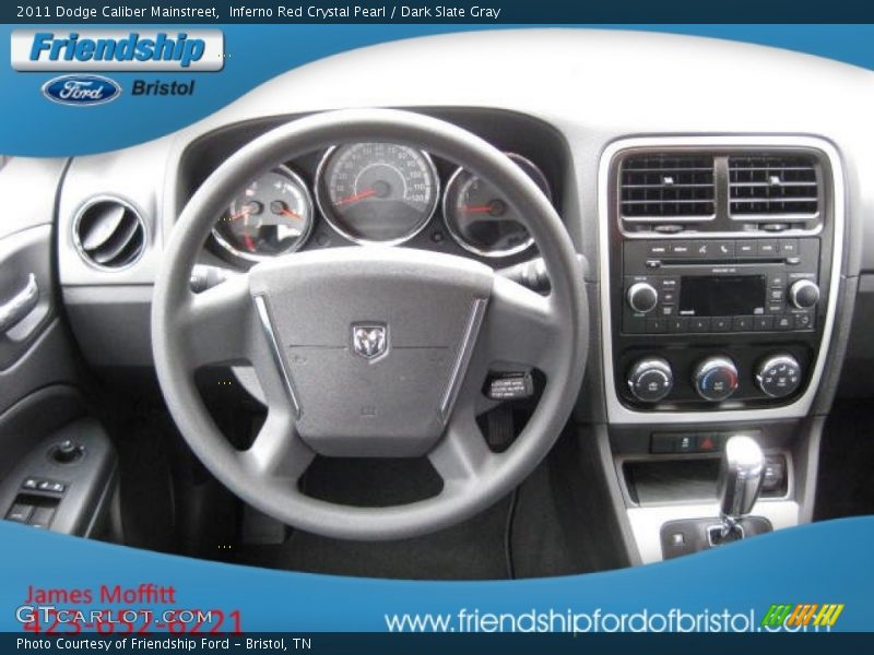 Inferno Red Crystal Pearl / Dark Slate Gray 2011 Dodge Caliber Mainstreet