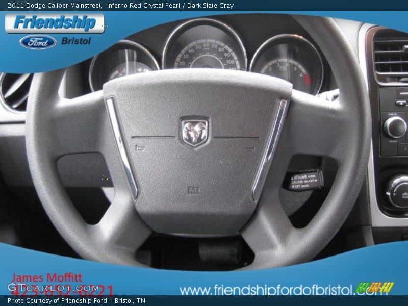 Inferno Red Crystal Pearl / Dark Slate Gray 2011 Dodge Caliber Mainstreet