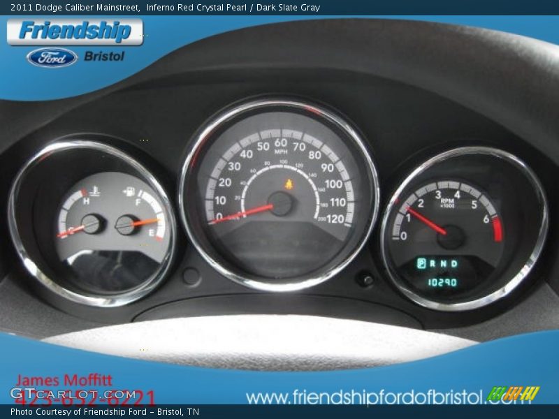 Inferno Red Crystal Pearl / Dark Slate Gray 2011 Dodge Caliber Mainstreet
