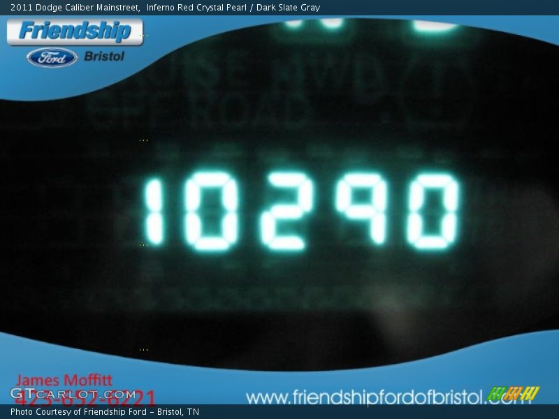 Inferno Red Crystal Pearl / Dark Slate Gray 2011 Dodge Caliber Mainstreet