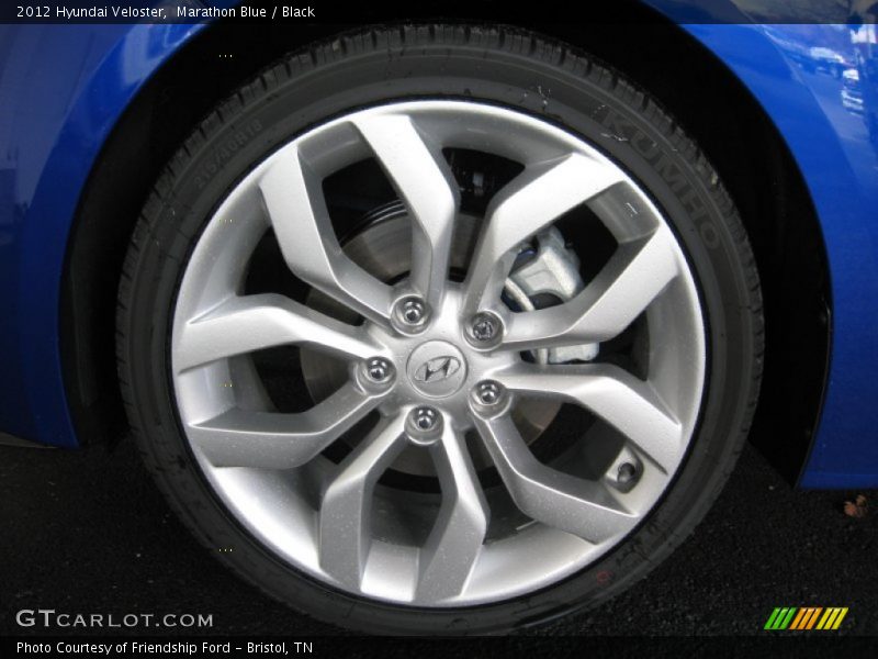Marathon Blue / Black 2012 Hyundai Veloster