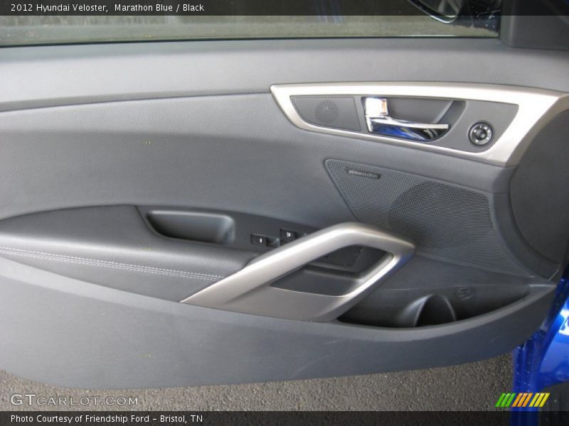 Marathon Blue / Black 2012 Hyundai Veloster