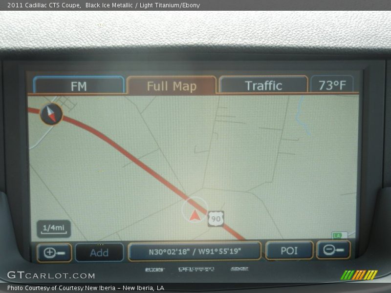 Navigation of 2011 CTS Coupe