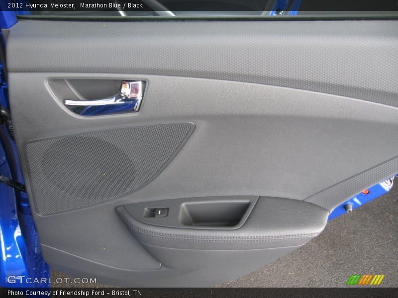 Marathon Blue / Black 2012 Hyundai Veloster