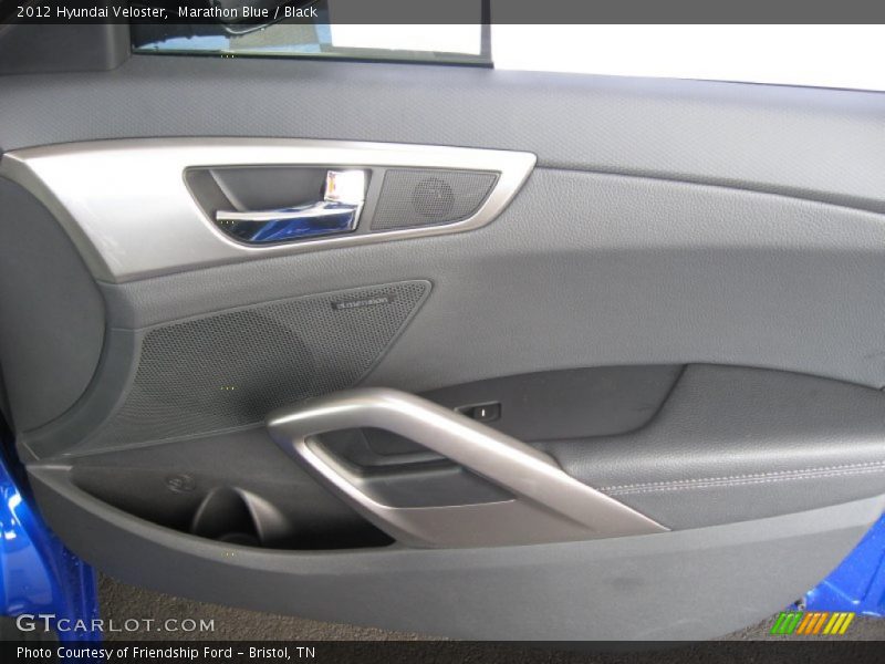 Marathon Blue / Black 2012 Hyundai Veloster