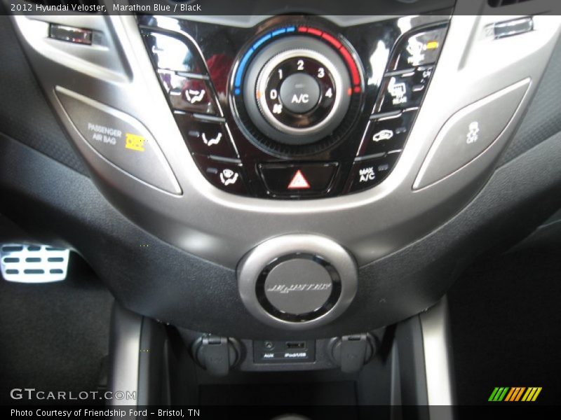 Marathon Blue / Black 2012 Hyundai Veloster