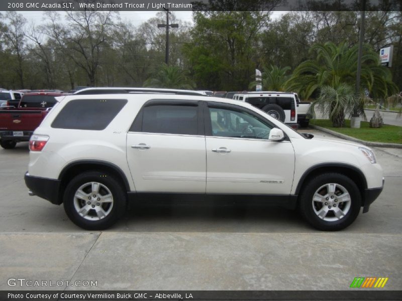 White Diamond Tricoat / Light Titanium 2008 GMC Acadia SLT