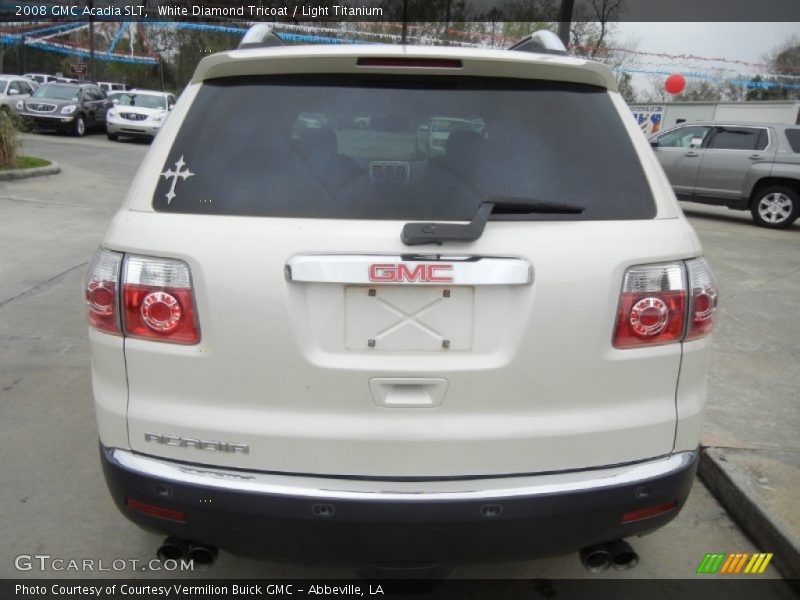 White Diamond Tricoat / Light Titanium 2008 GMC Acadia SLT