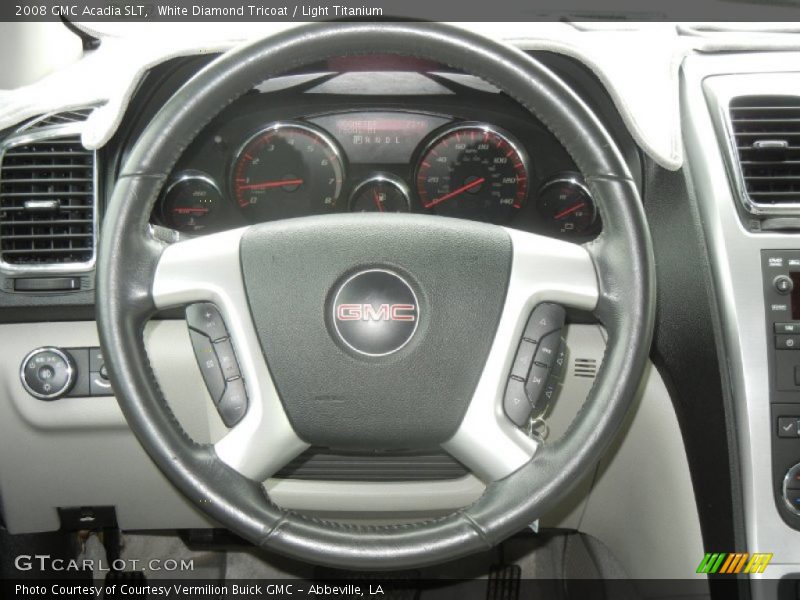 White Diamond Tricoat / Light Titanium 2008 GMC Acadia SLT