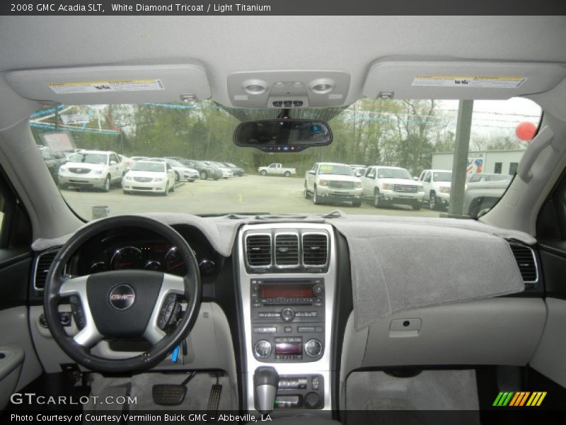 White Diamond Tricoat / Light Titanium 2008 GMC Acadia SLT
