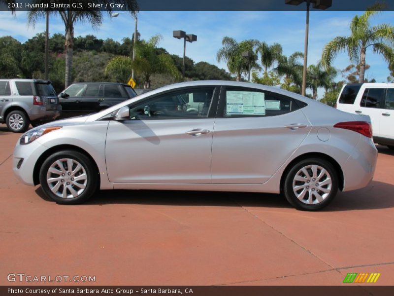 Silver / Gray 2012 Hyundai Elantra GLS