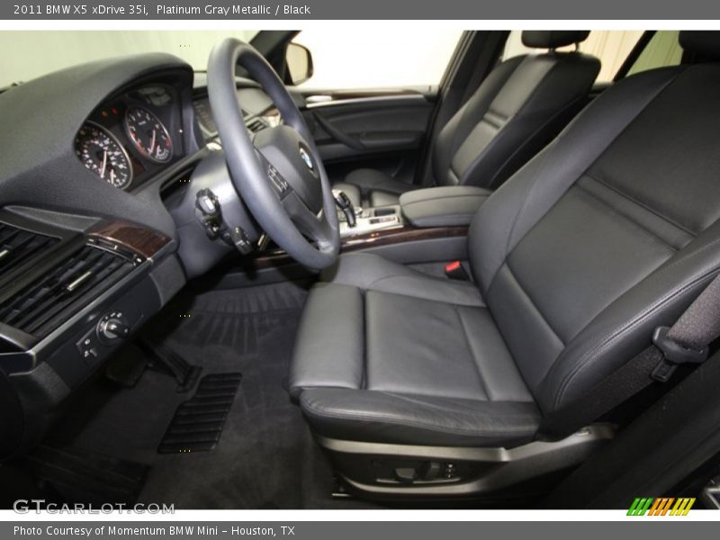 Platinum Gray Metallic / Black 2011 BMW X5 xDrive 35i