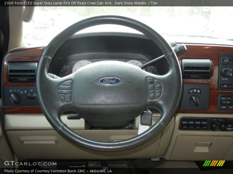 Dark Stone Metallic / Tan 2006 Ford F250 Super Duty Lariat FX4 Off Road Crew Cab 4x4