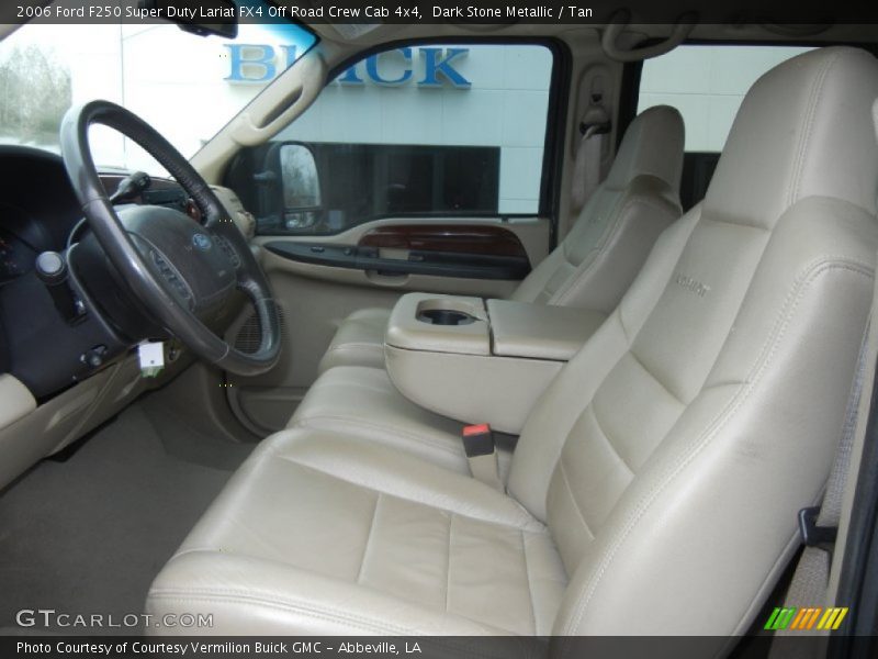 Dark Stone Metallic / Tan 2006 Ford F250 Super Duty Lariat FX4 Off Road Crew Cab 4x4