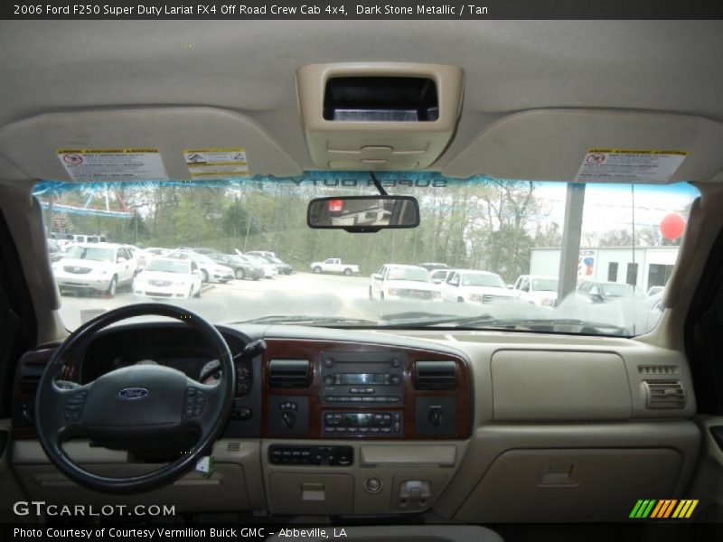 Dark Stone Metallic / Tan 2006 Ford F250 Super Duty Lariat FX4 Off Road Crew Cab 4x4