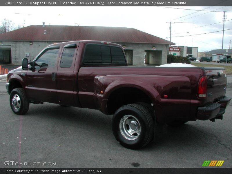 Dark Toreador Red Metallic / Medium Graphite 2000 Ford F350 Super Duty XLT Extended Cab 4x4 Dually