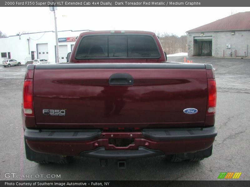 Dark Toreador Red Metallic / Medium Graphite 2000 Ford F350 Super Duty XLT Extended Cab 4x4 Dually