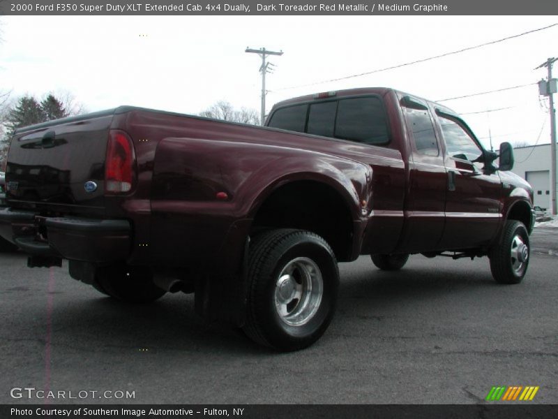 Dark Toreador Red Metallic / Medium Graphite 2000 Ford F350 Super Duty XLT Extended Cab 4x4 Dually
