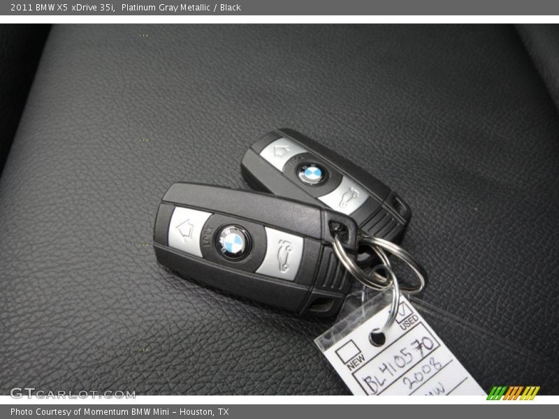 Platinum Gray Metallic / Black 2011 BMW X5 xDrive 35i