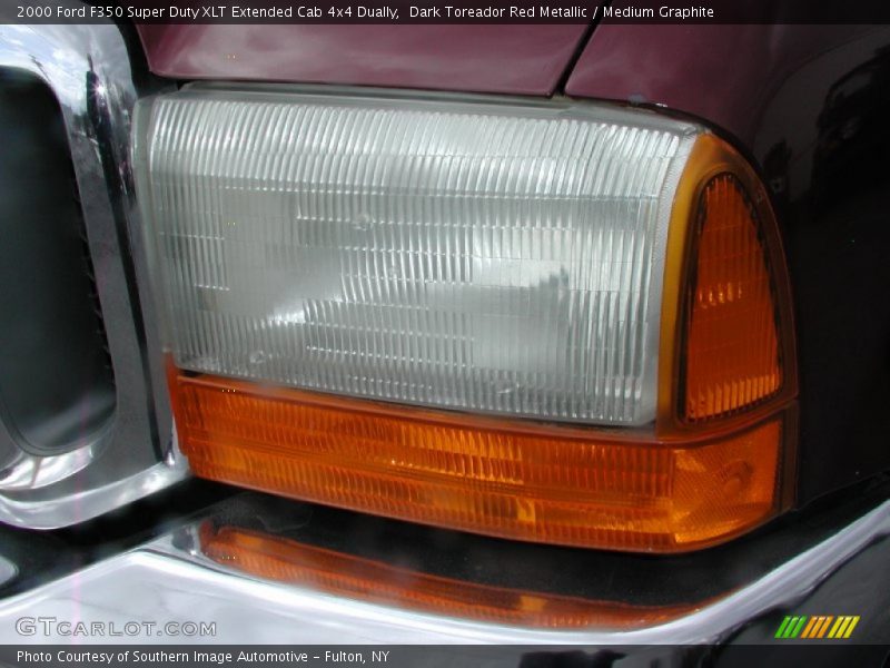 Dark Toreador Red Metallic / Medium Graphite 2000 Ford F350 Super Duty XLT Extended Cab 4x4 Dually