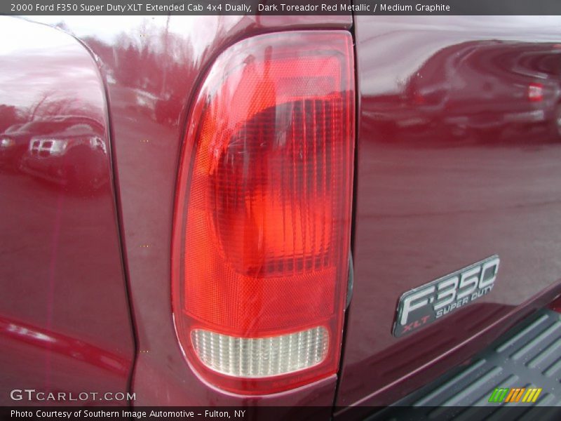 Dark Toreador Red Metallic / Medium Graphite 2000 Ford F350 Super Duty XLT Extended Cab 4x4 Dually