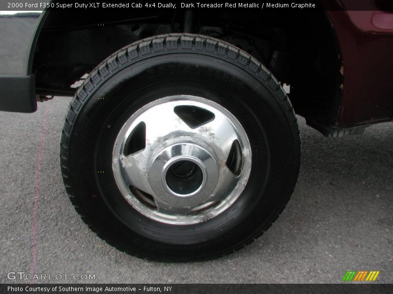 Dark Toreador Red Metallic / Medium Graphite 2000 Ford F350 Super Duty XLT Extended Cab 4x4 Dually