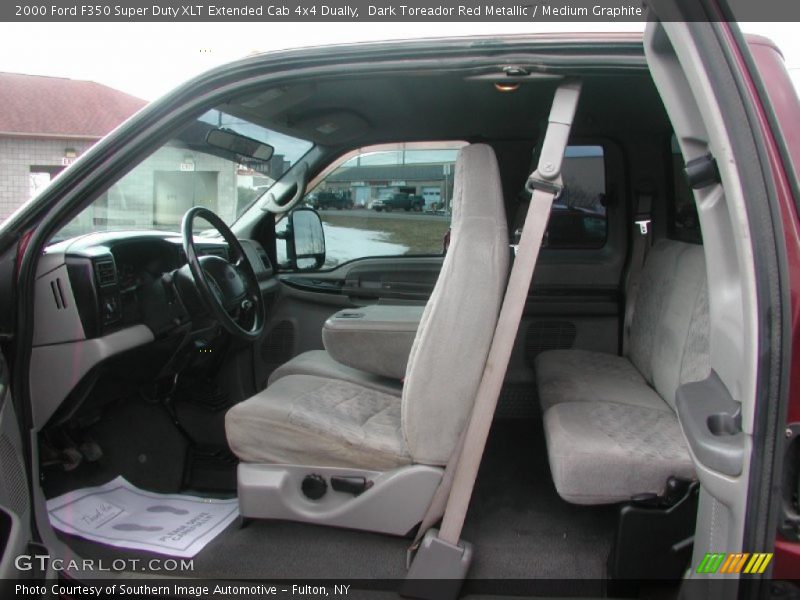  2000 F350 Super Duty XLT Extended Cab 4x4 Dually Medium Graphite Interior