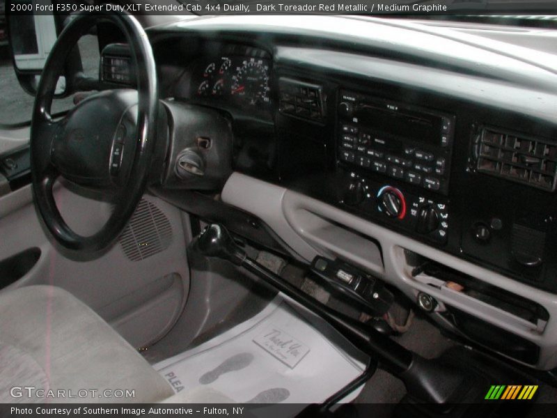 Dark Toreador Red Metallic / Medium Graphite 2000 Ford F350 Super Duty XLT Extended Cab 4x4 Dually