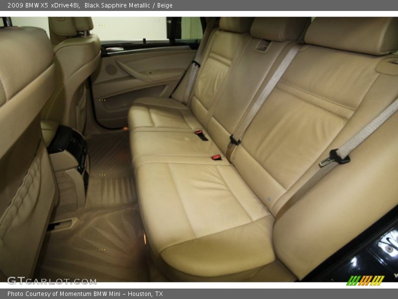 Black Sapphire Metallic / Beige 2009 BMW X5 xDrive48i