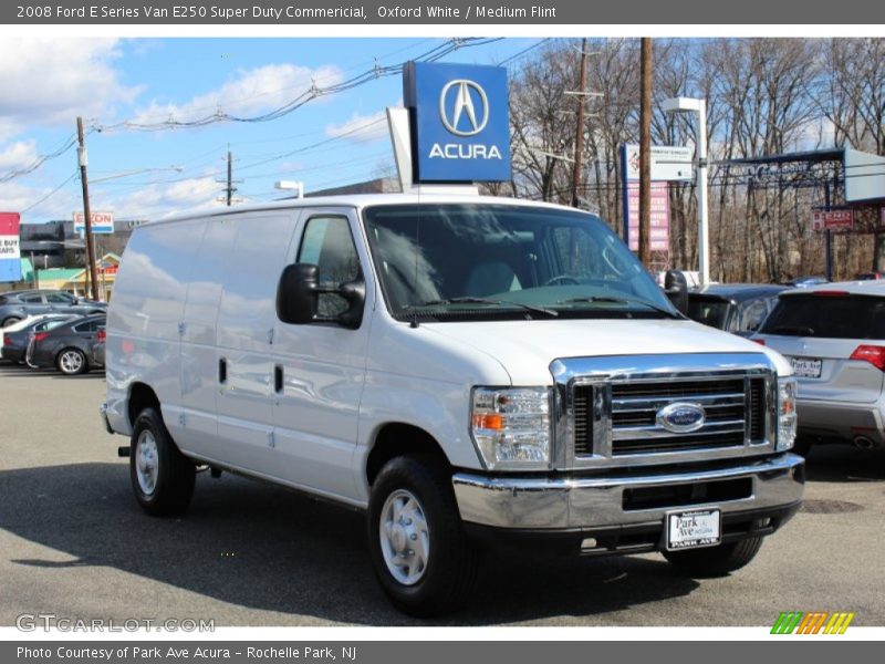 Oxford White / Medium Flint 2008 Ford E Series Van E250 Super Duty Commericial