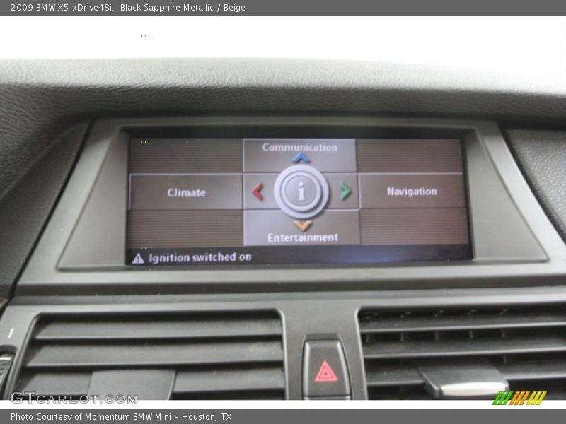 Black Sapphire Metallic / Beige 2009 BMW X5 xDrive48i