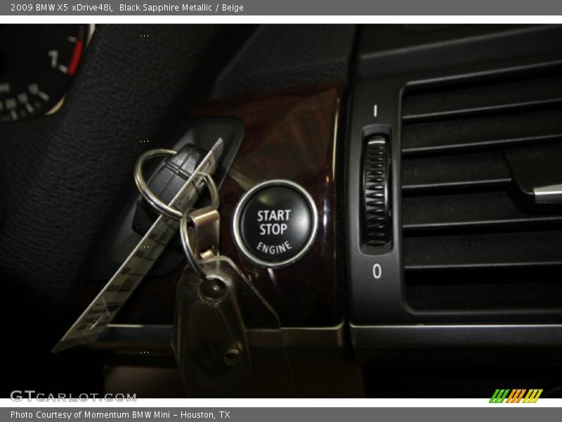 Black Sapphire Metallic / Beige 2009 BMW X5 xDrive48i