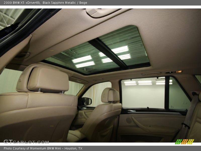Black Sapphire Metallic / Beige 2009 BMW X5 xDrive48i